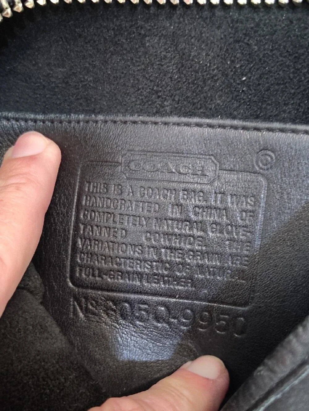 Coach Black Leather Shoulder Bag with Adjustable Strap